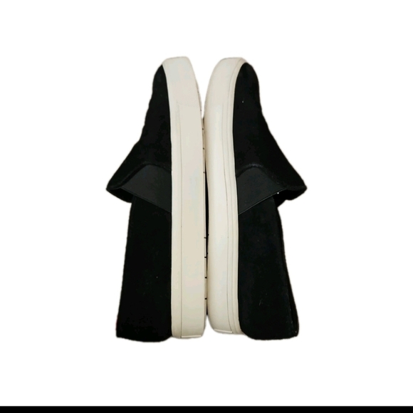 Vince Womens Black Suede Warren Sneaker 8 - Picture 8 of 12